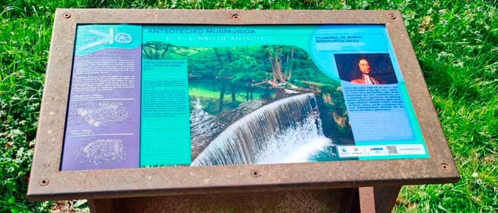 Renovación de los paneles del bidegorri en las riberas del río Urko